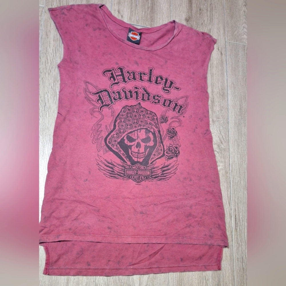 New Harley Davidson Motorcycle Grim Reaper Tshirt El Paso TX Womans size Small